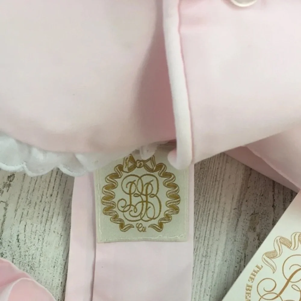 The Beaufort Bonnet Company Bellefaire Bonnet in Palm Beach Pink Eyelet XL 3-4T